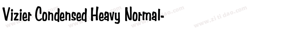 Vizier Condensed Heavy Normal字体转换
